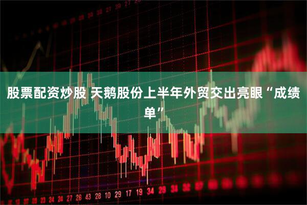 股票配资炒股 天鹅股份上半年外贸交出亮眼“成绩单”